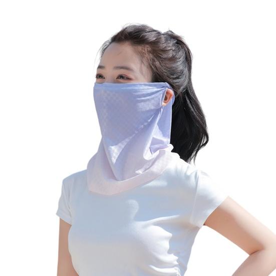Summer Activities Face Guard Ice Silk Sunscreen Cover for Face Neck And Clavicle