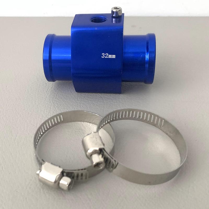 Water Temp Gauge Radiator Sensor Joint Pipe Hose Water Temperature Adapter Aluminium Alloy For Car Truck Motorcycle Size 18-40mm