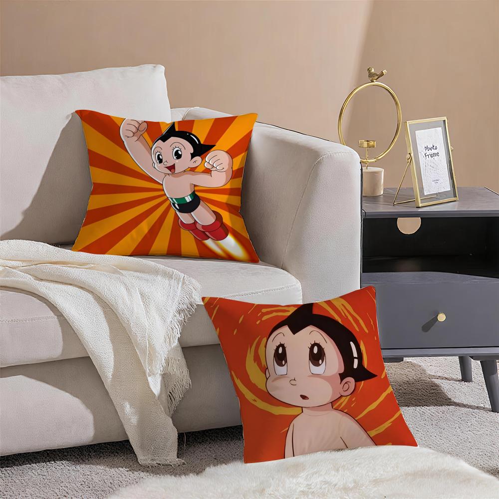 Anime Classic AAstroboy Cushion Cover Throw Pillow Cover Hidden Button Durable Polyester Chair Cushion