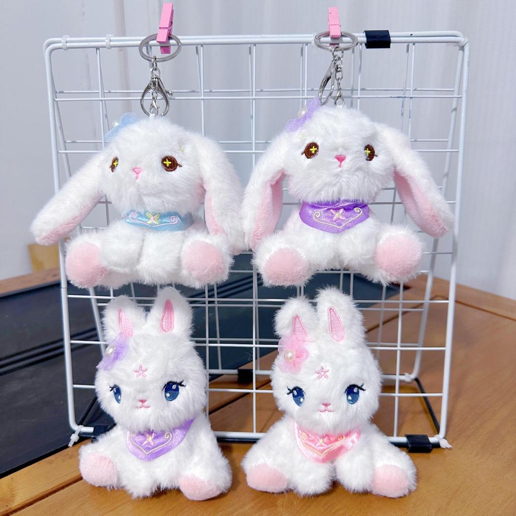 Mini Plush Toy Claw Machine Keychain Charms