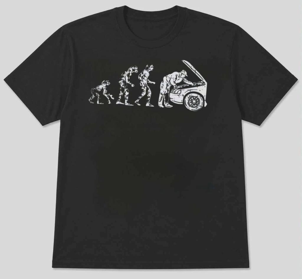 Evolution Mechanic Funny Car Graphic Print Unisex Mens T-Shirt S M L XL 2 3 4 XL