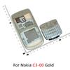 For Nokia 6300 C3 C3-00 C5 C5-00 6303 Battery Back Cover Front Keyboard Housing Case