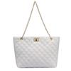 Tote Bags For Women Pu Leather Diamond Lattice Handbag Personality Large Capacity Underarm Shoulder Bag Premium