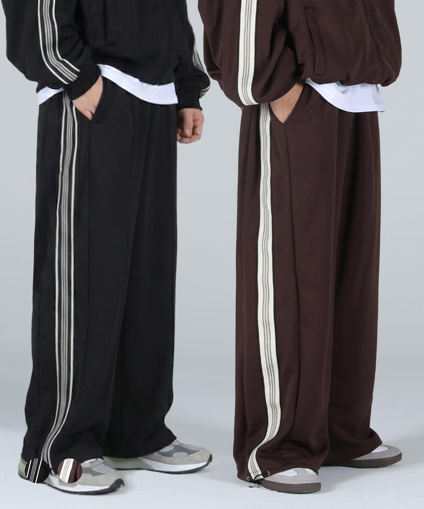 Hueo Sideline Pintuck Track Wide Pants 2 Colors