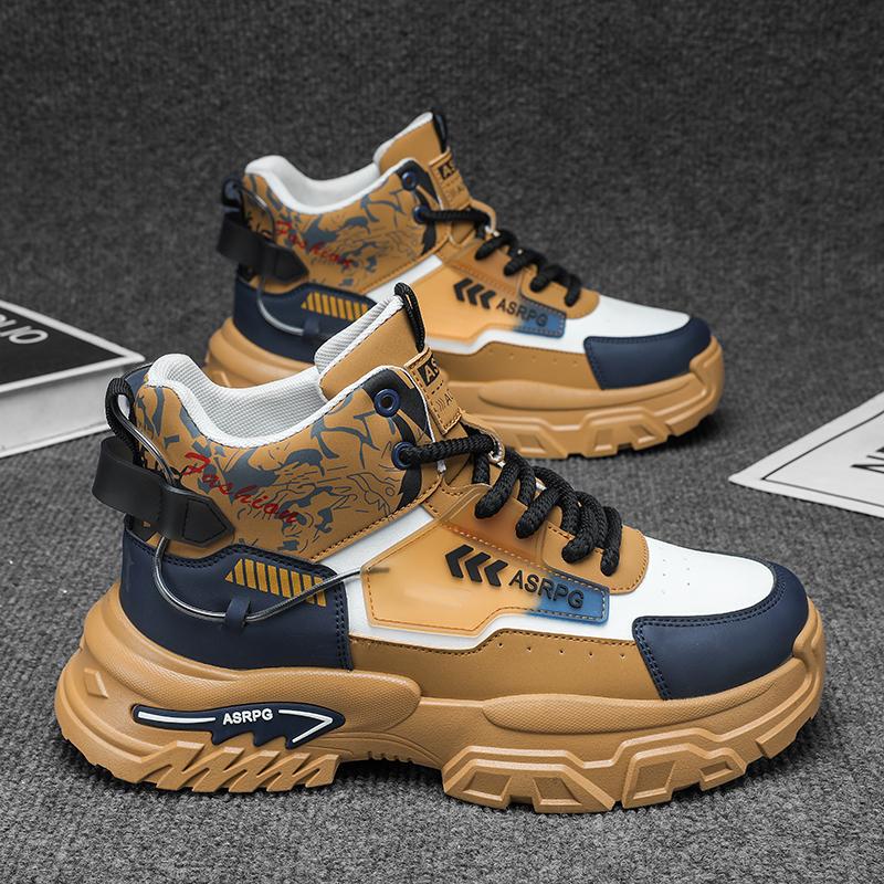 New Men's Fashion Casual Low Top Sports Shoes Students Thick Sole Comfortable Sneakers Boys Male Classic Breathable Basketball Shoes