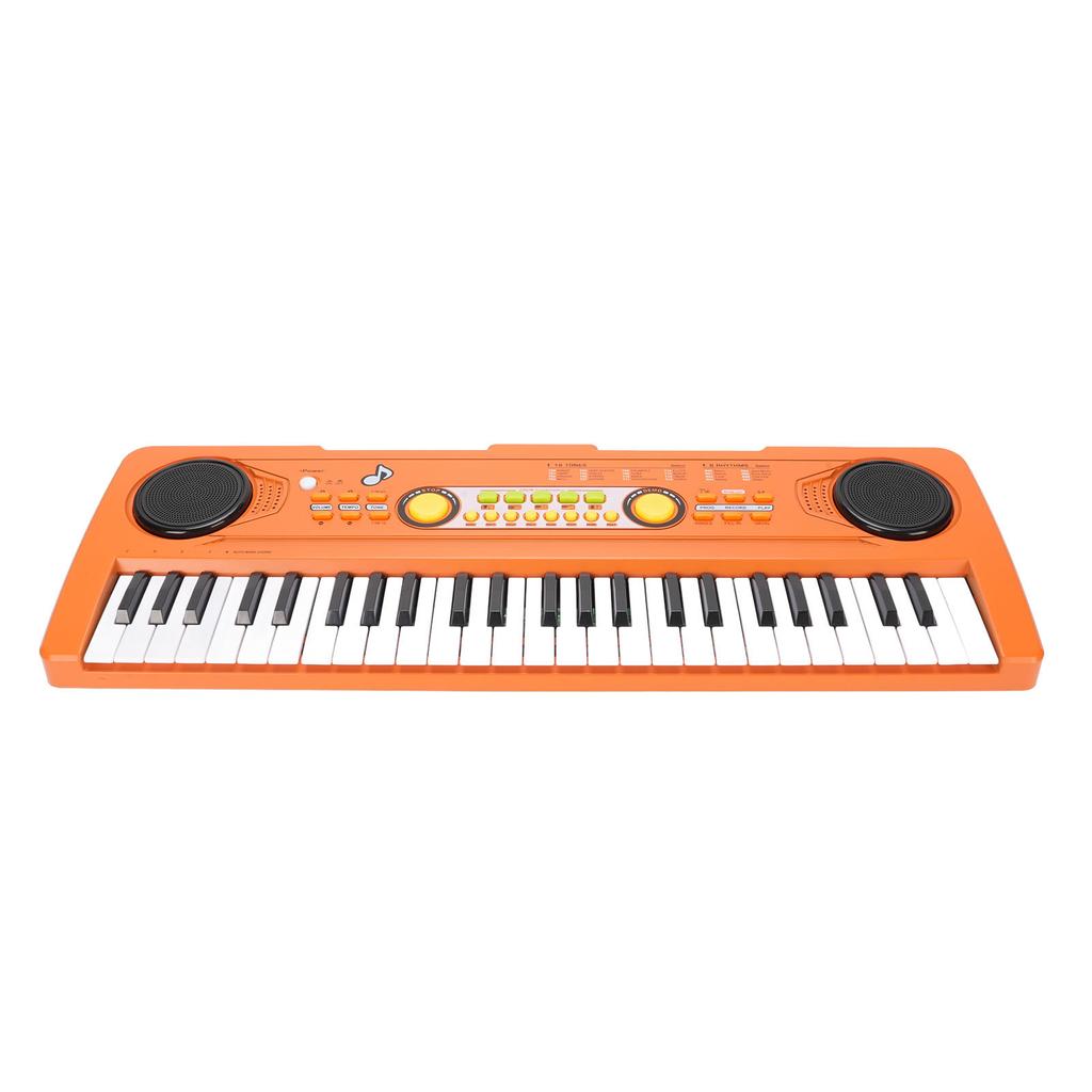Portable Electronic Keyboard Piano 49 Keys Wide Keyboard Piano Musical Instrument for Children