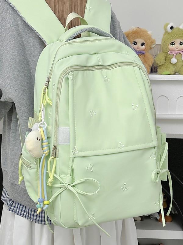 Youthful Nylon Backpack For Girls With Large Capacity And Ergonomic Shoulder Straps For School Use