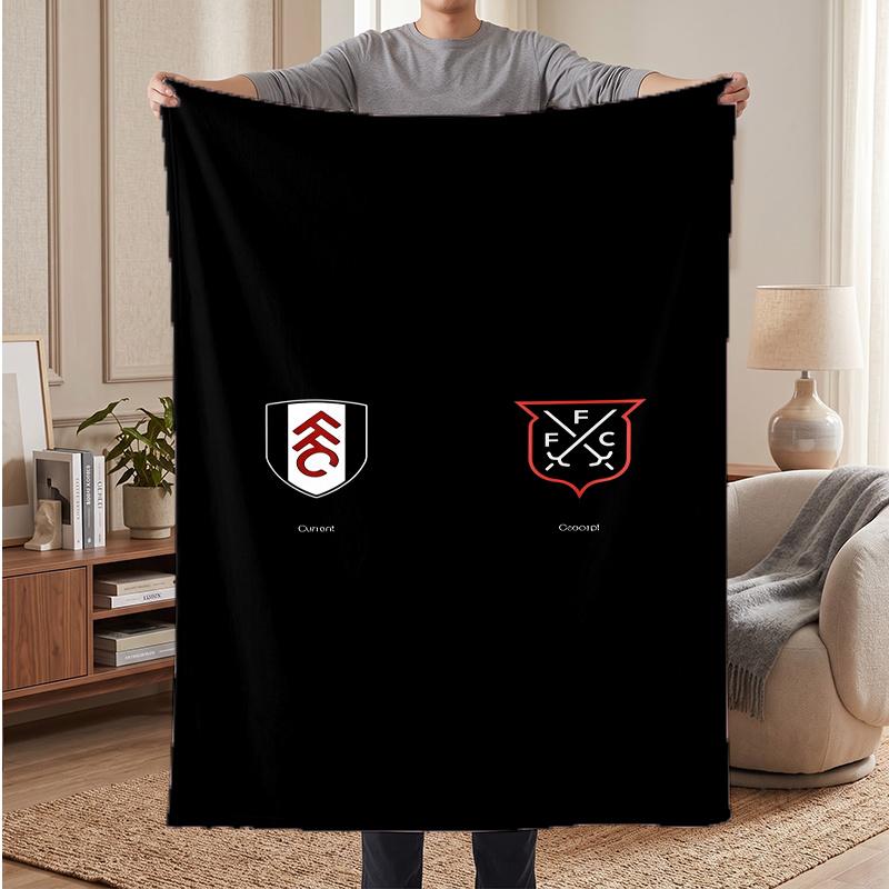 Fulham Fc (41) Soft Warm Flannel Blankets Comfortable Blanket for Home Decoration Gifting