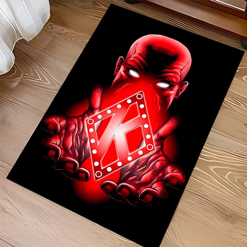 1pc Kappa Alpha Psi Print Area Rug - Soft, Washable Non-Slip Indoor Mat for Office Chairs, Living Room, Home Office Decorative Rug