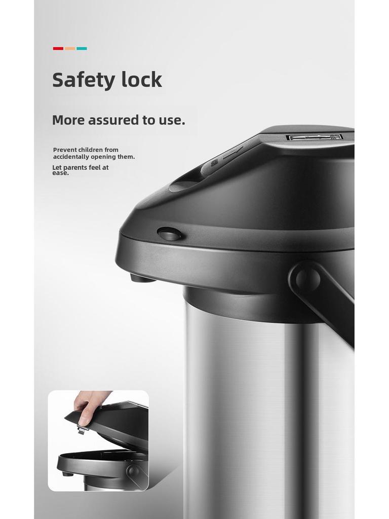 Large Capacity Stainless Steel Air Pressure Hot Water Bottle with Insulated Liner