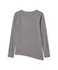 Loginaenloji Side Button Detailed Slim-Fit Long Sleeve Light Gray