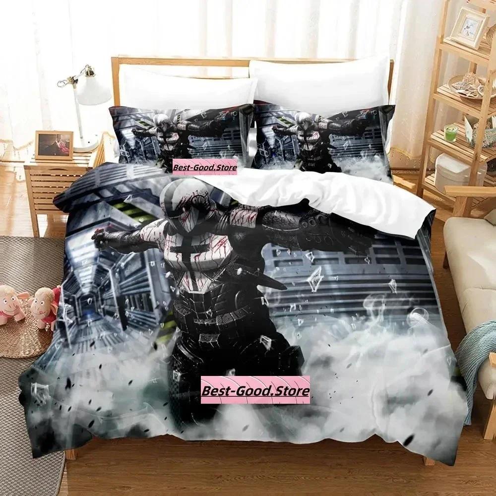 

Comforter Sci Fi Warrior Bedding Set Single Twin Full Queen King Size Bed Set Adult Kid Bedroom s Anime Parure De Lit Bed Comforter (quilt)-EU Single(135*200cm)3pcs