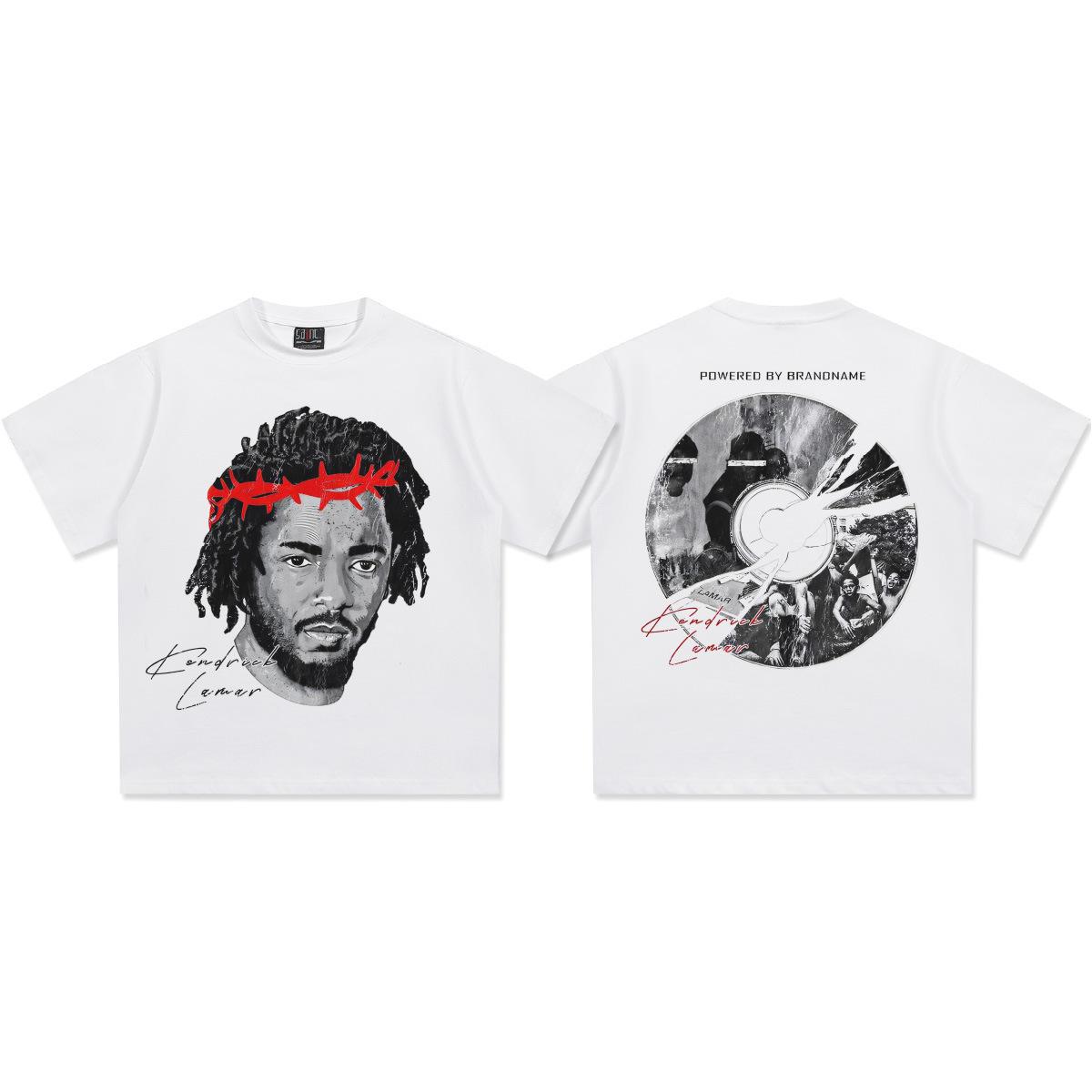 

Kendrick Lamar Thorn Crown DoubleSide Graphic TShirt Unisex Women Hip Hop Rapper Casual Cotton Short Sleeve Classic For Weekend 4XL