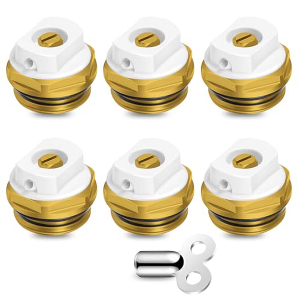 Copper Radiator Drain Valve Heating Copper Exhaust Valve Key 2.4cm X 2.6cm Brass Drain Valve For Standard Radiators