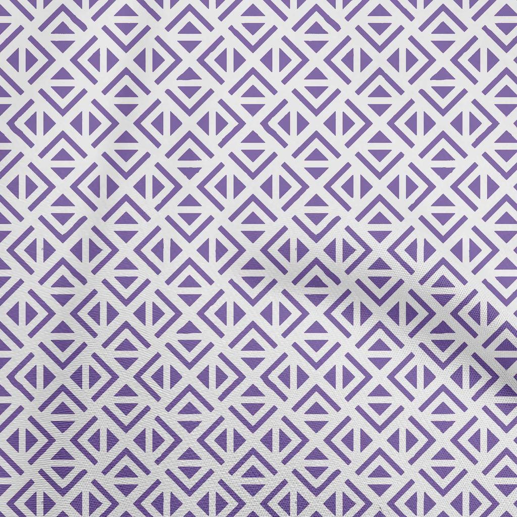 oneOone Katoen Flex Lichtgroene Stof Geometrische Driehoek Jurk Materiaal Stof Print Stof Per Meter 40 Inch