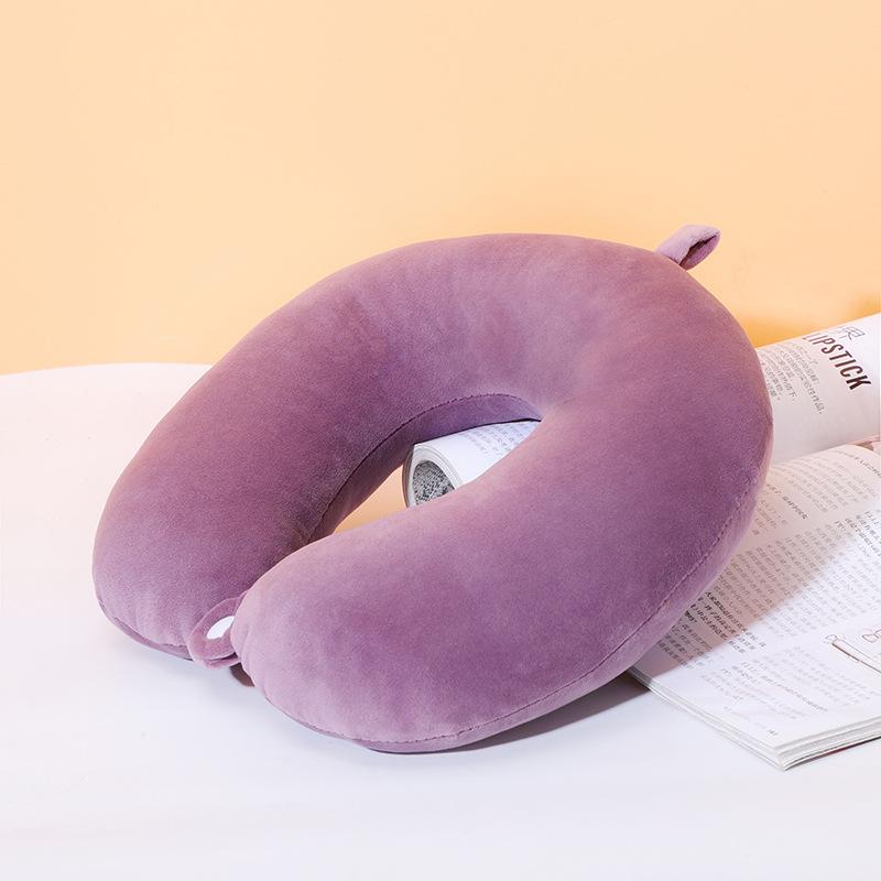 Einfache Mode Plüsch U-förmiges Kissen Autofahren Reise Nackenkissen Nickerchenkissen Bequem Linderung Müdigkeit