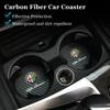 2Pcs Car Logo Water Cup Trough Mat Non-slip Pad Accessories For Alfa Romeo Giulietta Mito 159 Giulia Stelvio 156 147 BreraOY5 