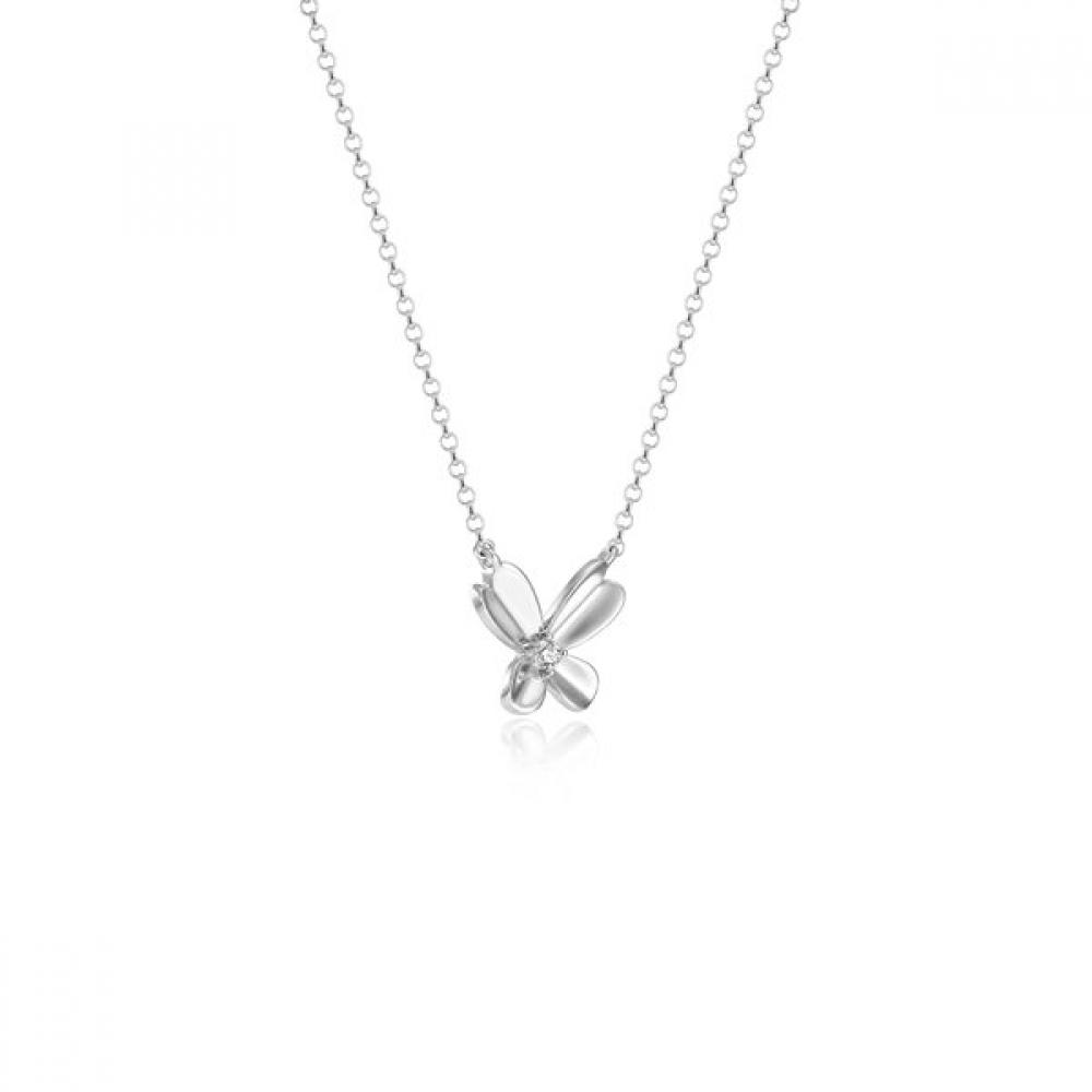 Iceball Butterfly Necklace
