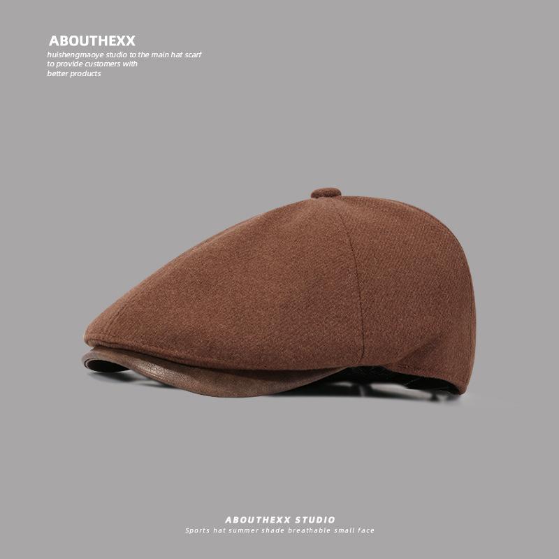New Korean Retro Hat for Women's Forward Hat Casual Versatile Beret Big Head Circumference Showing Face Small Painter Hat