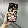 Denki K-Kaminari Phone Case For Iphone 17 16 15 14 13 12 Pro Max Xr Air Plus Skin Feel Black Hard Shell Cover