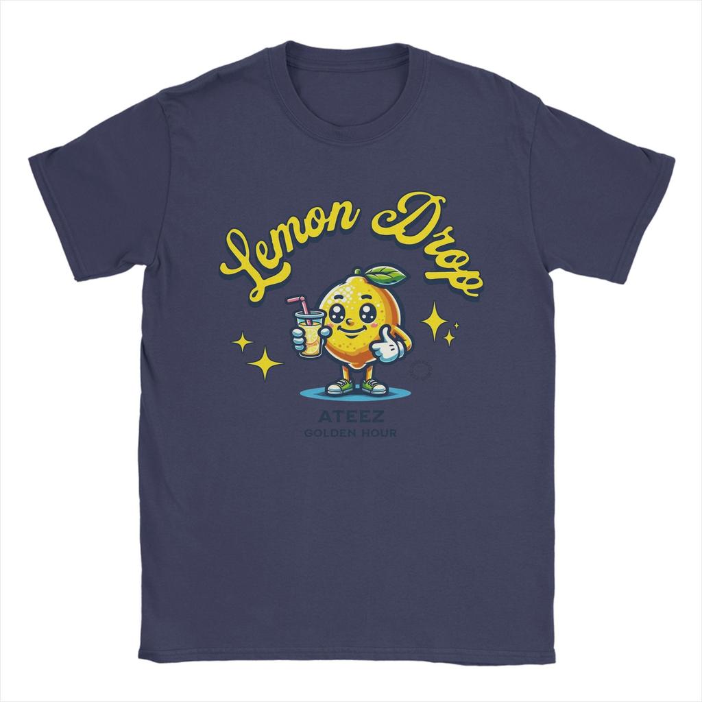 Męska Damska Graficzna Koszulka ATEEZ Lemon Drop 2025 T-shirt 100% Bawełna Golden Hour Part 3 Koszulki Odzież