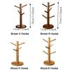 Dekorativer Kompakter Tassenständer Baumform Bambus Kaffeetassenhalter Becher Aufhängbare Display-Ständer Party