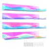 Pack of 4 Colorful Acrylic Floating Shelves Chic Acrylic Book Display Shelves Durable Floating Wall Storage Rack