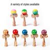 Traditional Bamboo Wood Kendama Skill Toy - Puzzle Ball and Sword Gift