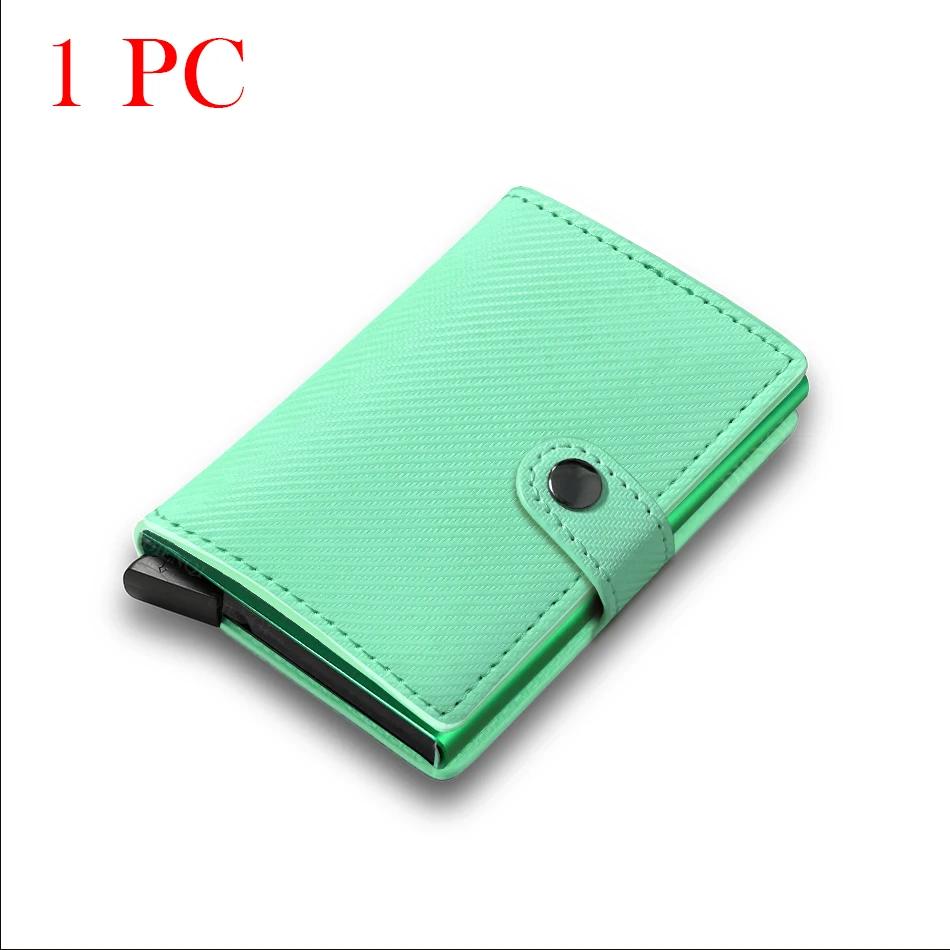 

Кошелек-холдер для кредитных карт с RFID-защитой, алюминиевый кейс для банковских карт с узором из углеродного волокна, роскошный деловой тонкий умный кошелек для мужчин и женщин