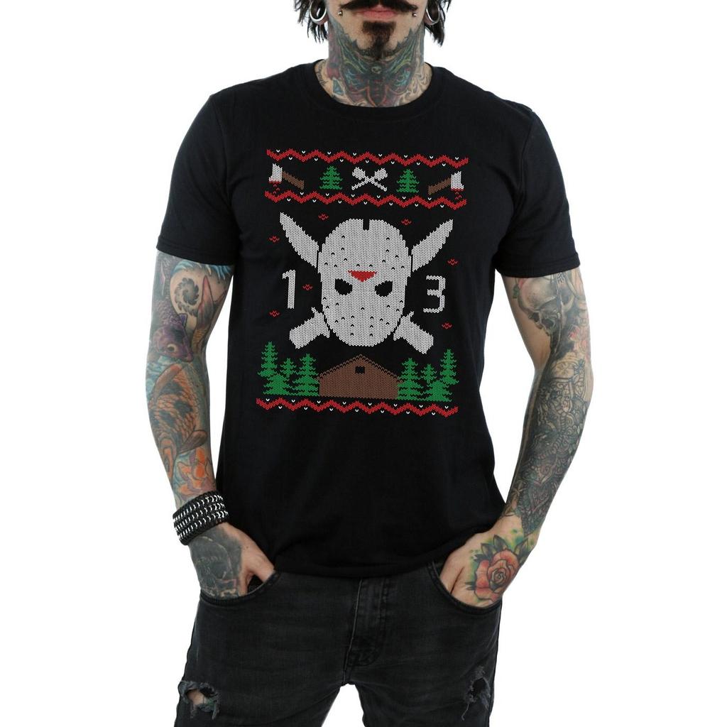Friday 13th Mens Christmas Fair Isle T-Shirt