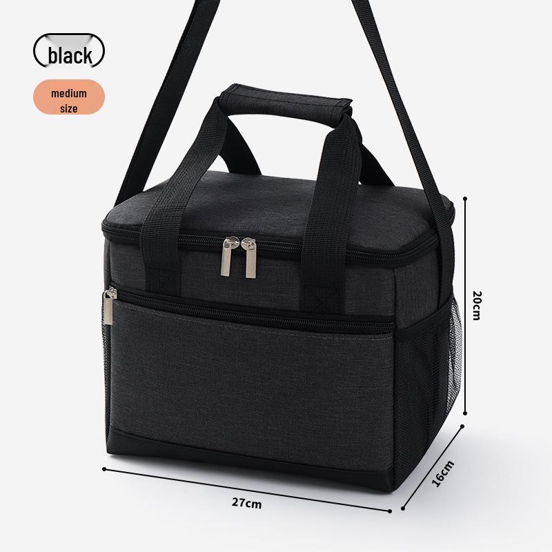 Large Capacity Insulated Oxford Cloth Lunch Bag for Outdoors