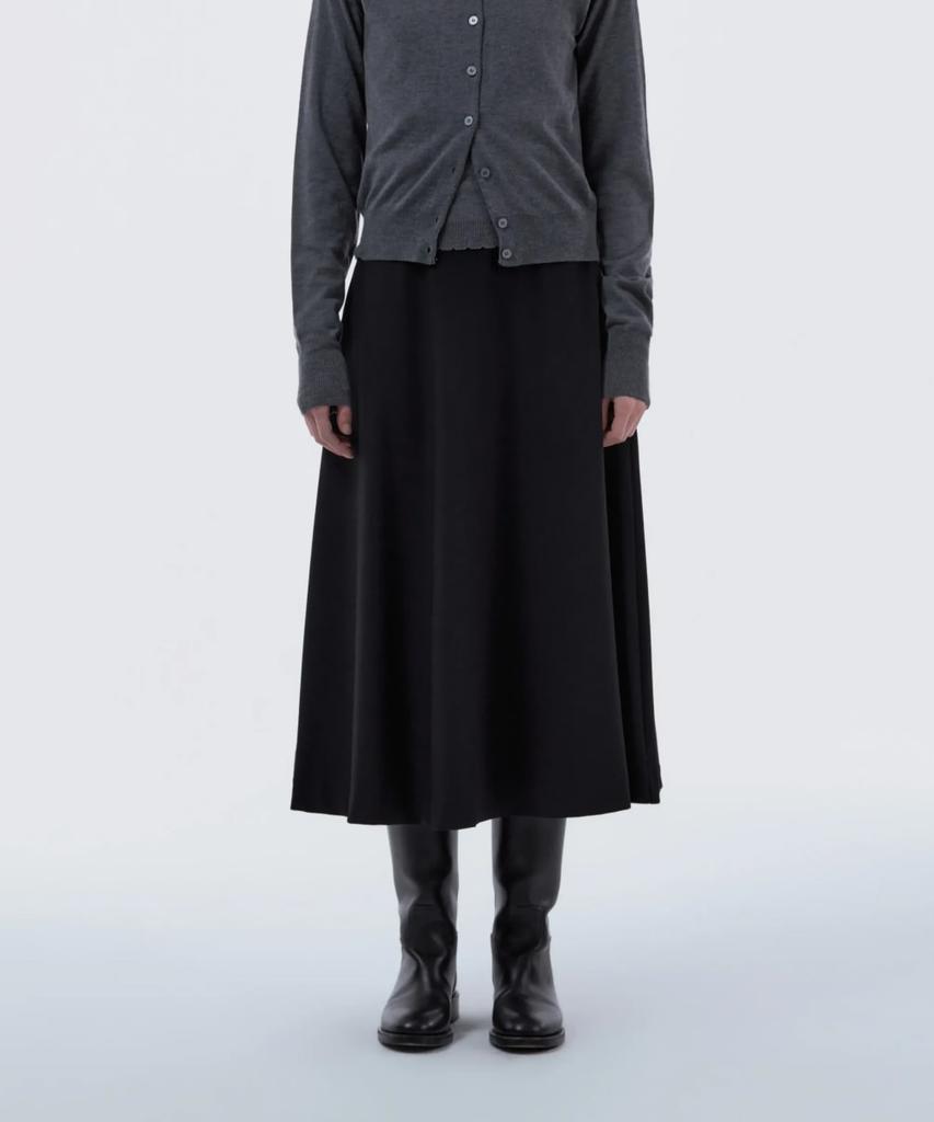 Mausolleum Long Flare Suit Skirt - Dark Navy
