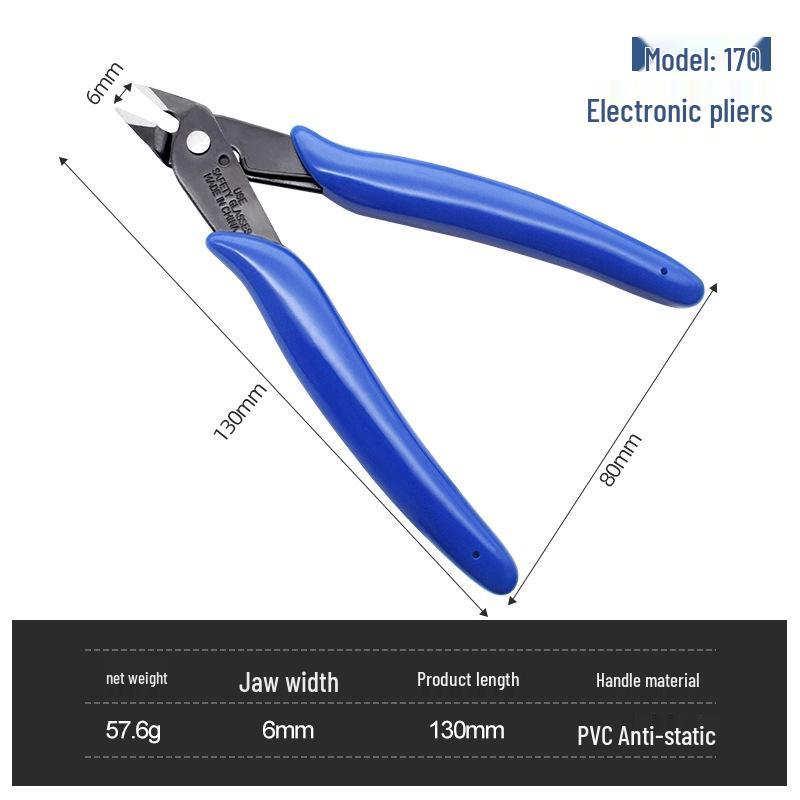 5-Inch Angled Pliers: 170 Plastic, Electronic, Cutting, Gundam Model & Waterline Pliers by Anlixin