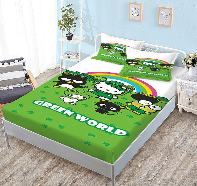 Grinding Mattress All-Inclusive 3D Digital Printing Cartoon Cute Cool Penguin Series Mattress Set
