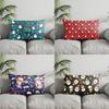 Home Decor Christmas Trees & Snowflakes Pillow Suitable For Sofa Bedroom Car Pillow Cover Cushion Rectangular Back Cushion