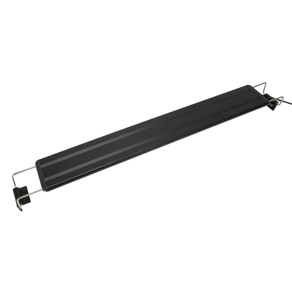 LED Aquarium Light Full Spectrum Slim Heat Dissipation Proof Fish Light with Extendable Brackets Black