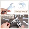 uxcell Open End Wrench 4/5.5/7/8/11/12/13/15/17/19/22/23mm Metric U-Shaped Single Open End Spanner Ultra Thin Small