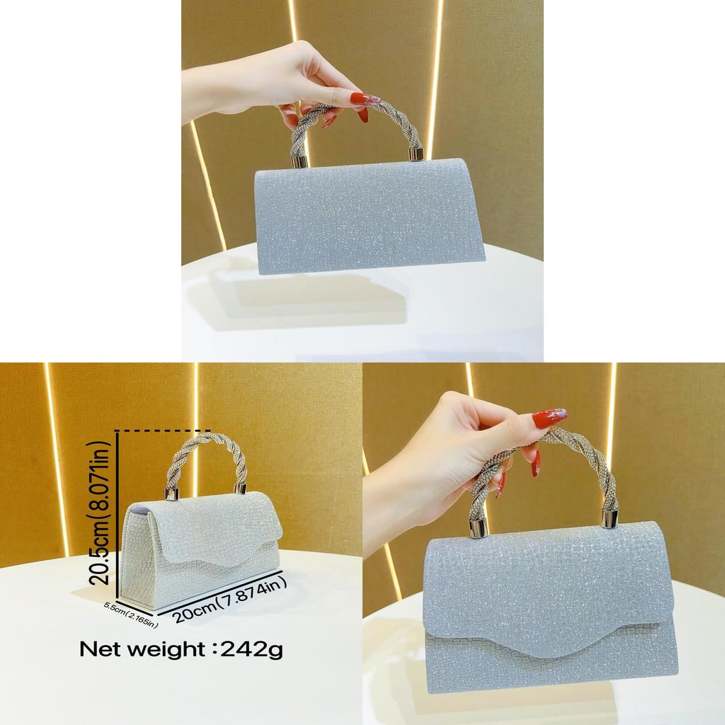 Plastic Evening Clutch With Sequins For Womens Formal Events