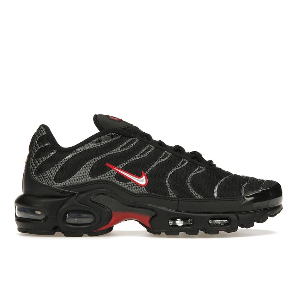 Nike Air Max Plus Carbon Fiber Men Sneakers Black University-Red Metallic-Silver HF4293-001