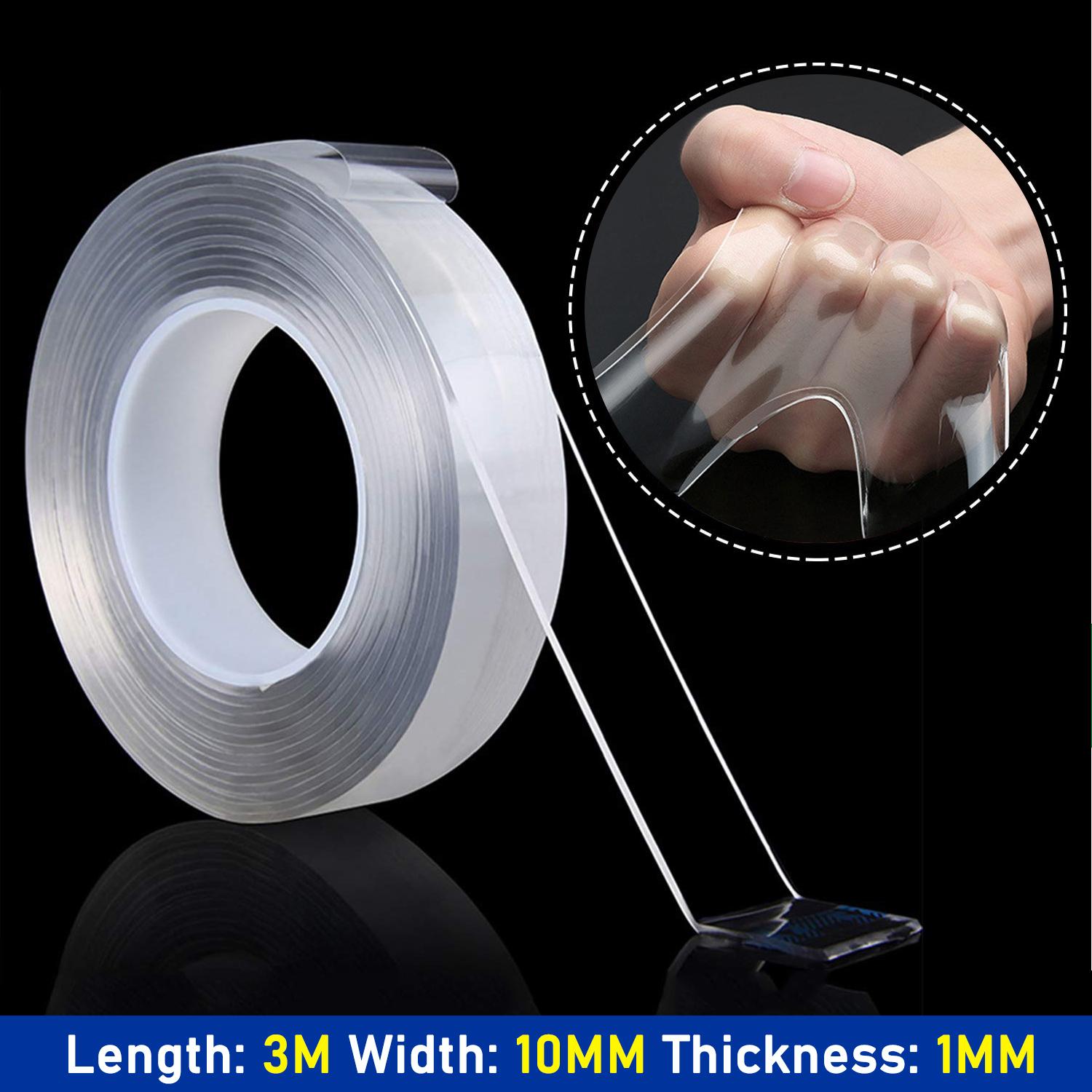 

Extra Strong Double-Sided Tape Waterproof Heavy-Duty Transparent Alien Nano Mounting Tape for Wall Picture Hanging Carpet