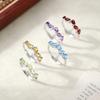Natural Crystal Stone Ring Live Design S925 Sterling Silver Inlaid with Colorful Treasure Material Jewelry Fashion Jewelry Holiday Gifts