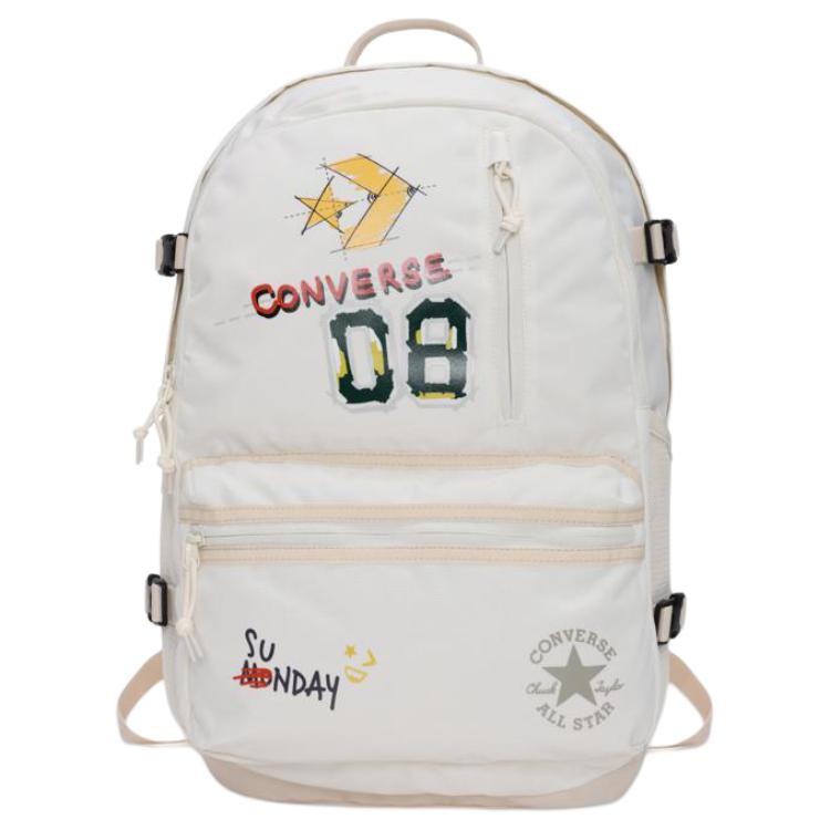 

Новый рюкзак Converse Straight Edge из полиэстера, обычный, унисекс, белый 10024938-A02 31.0*15.0*46.5CM