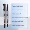 Deli Quick-Drying Waterproof Fineliner Marker, Double Tip (Fine & Broad) - Black, Ideal for Elementary Students' Drawing and Outlining.