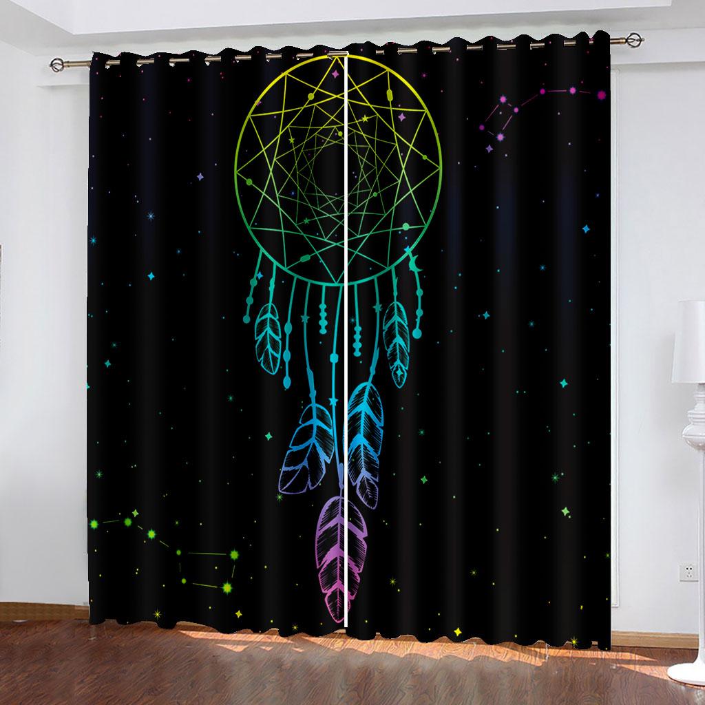 Room Darkening Window Curtain Thermal Blackout Curtain for Bedroom Living Room Darkening Drapes  Cortinas Para La Sala