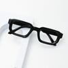 Vintage Small Square Frame Women'S Anti Blue Light Glasses Retro Brand Design Luxury Men Thick Leg Square Fashion Glasses Frame