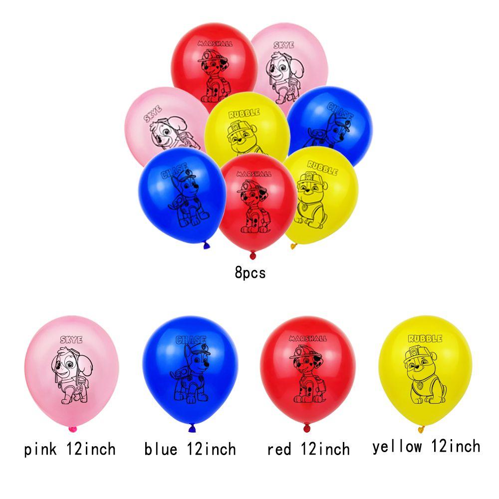 Paw Patrols Party Supplies Balloons Banner Cupcake Toppers Kids Birthday Decor