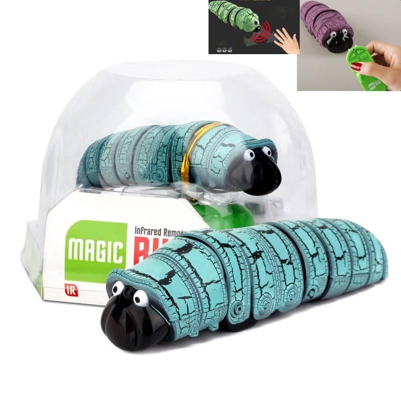 Control Remote Caterpillar Toys Luminescence Electric Infrared Crawl Insect