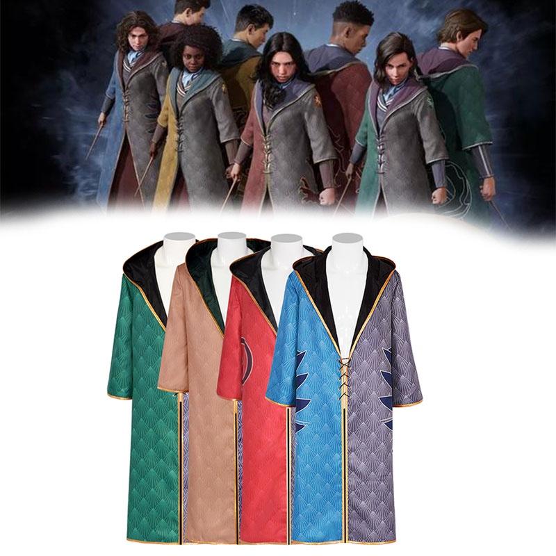 Hogwarts Legacy Cloak Cosplay Costume For Gryffindor Hufflepuff Slytherin And Ravenclaw Fans
