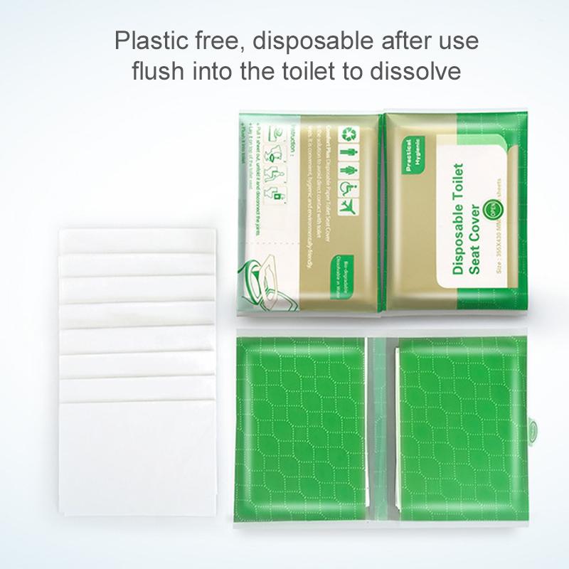 10~100pcs Disposable Toilet Seat Paper Soluble Water Type Portable Tourist Household Daily Necessities for Restroom Bathroom TMZ