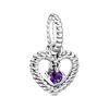 Silver Pendants Women's Purple 798854C03